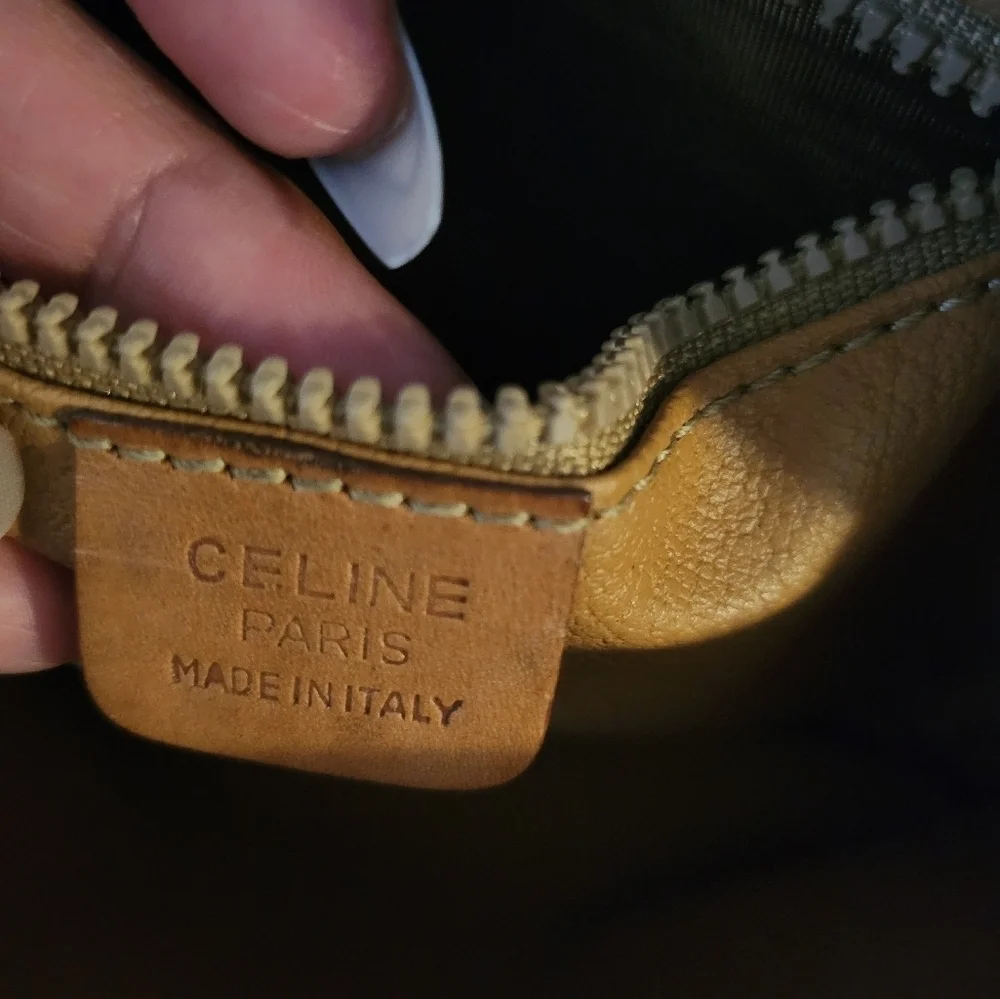 Vintage Dark Brown Leather Celine UNISEX Macadam Clutch bag - Picture 11 of 13